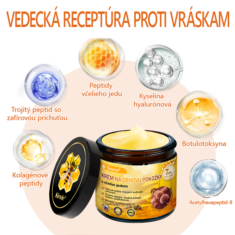 ✨ Sinvie® včelím jedom obnovu pokožky Krém (👨‍⚕‍Výroba v súlade s normami GMP)👍✅