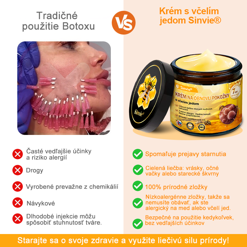 ✨ Sinvie® včelím jedom obnovu pokožky Krém (👨‍⚕‍Výroba v súlade s normami GMP)👍✅